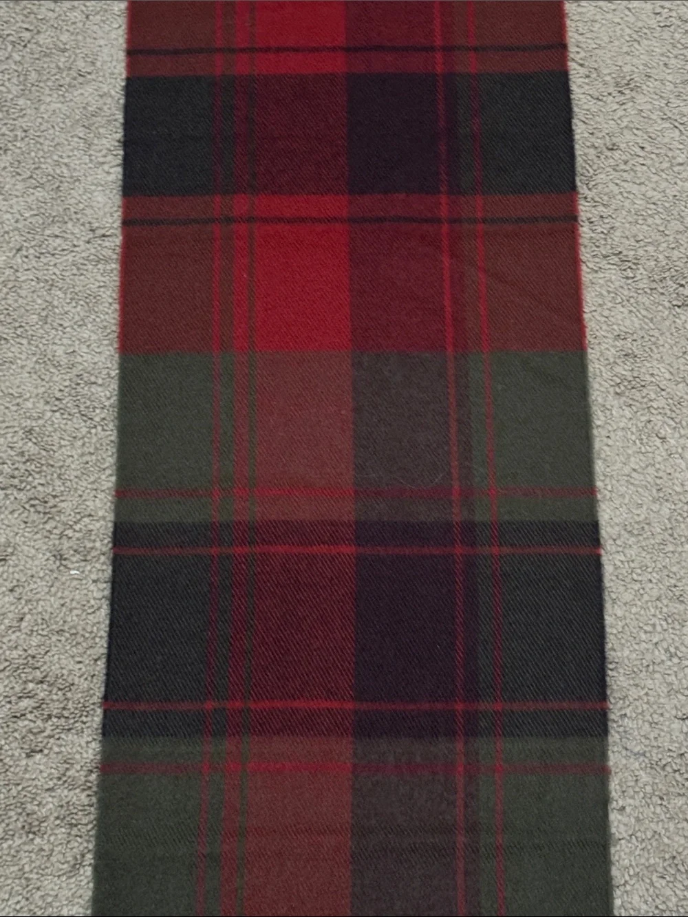 FREE WITH $25 PURCHASE-Plaid Scarf-Unisex-Red/Olive/Black